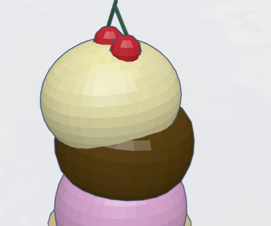 Miniature Ice-cream Cone With Tinkercad
