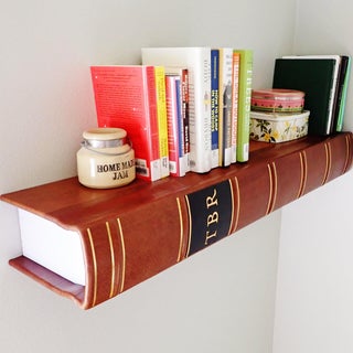 Leather-Bound Floating Book Shelf