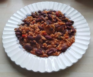 Microwave Chilli Bean Risotto