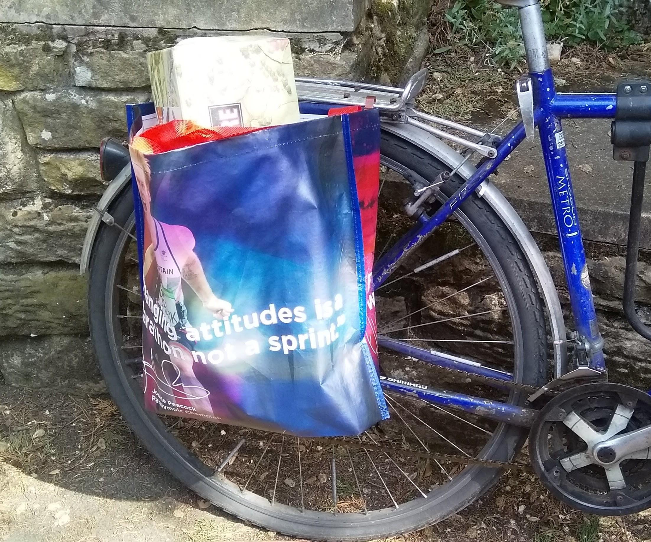 Bikezac-type Shopping Bag for Cyclists