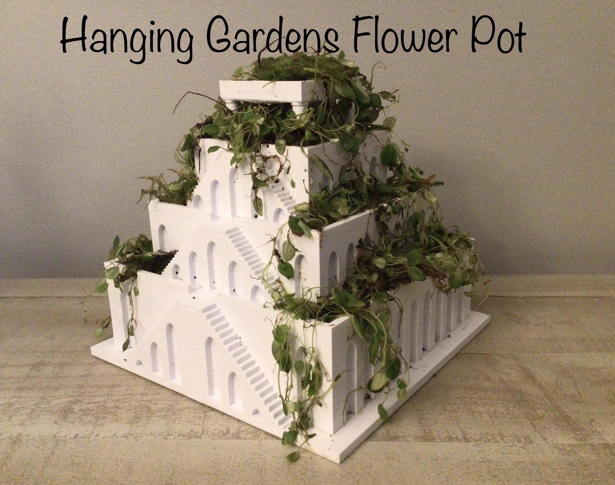3D Printed Hanging Gardens Flower Pot