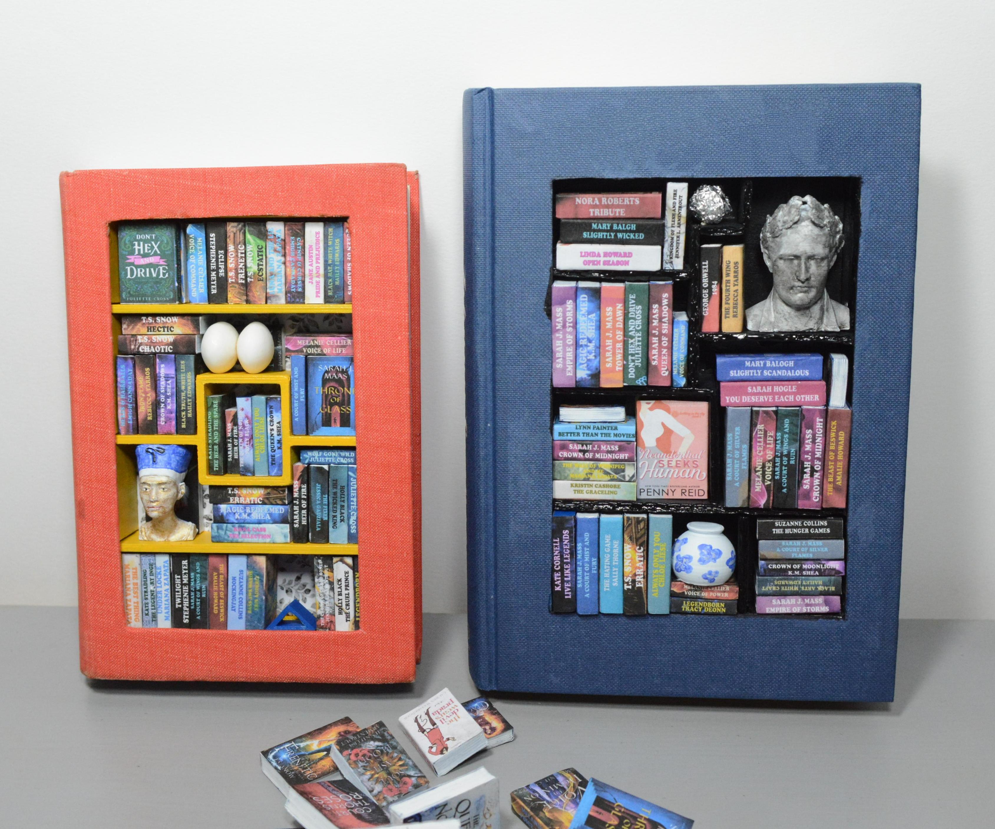 Miniature Library - How to Make a Tiny Bookcase