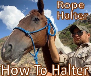 How to Halter a Horse -Fit & Tie a Rope Halter-