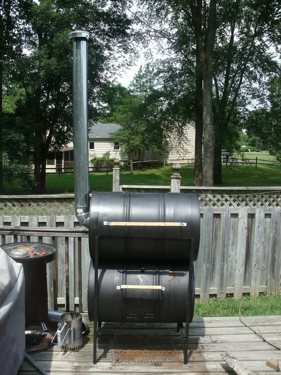 The No-Weld Double-Barrel Smoker (and how to use it)