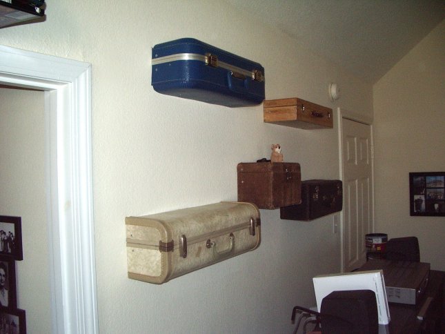 Suitcase Shelves