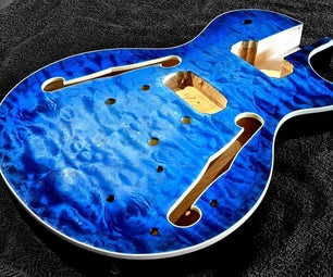 Apply a Blue Burst Guitar Finish With Dye!
