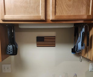 Under-Cabinet Kitchen Utensil Storage