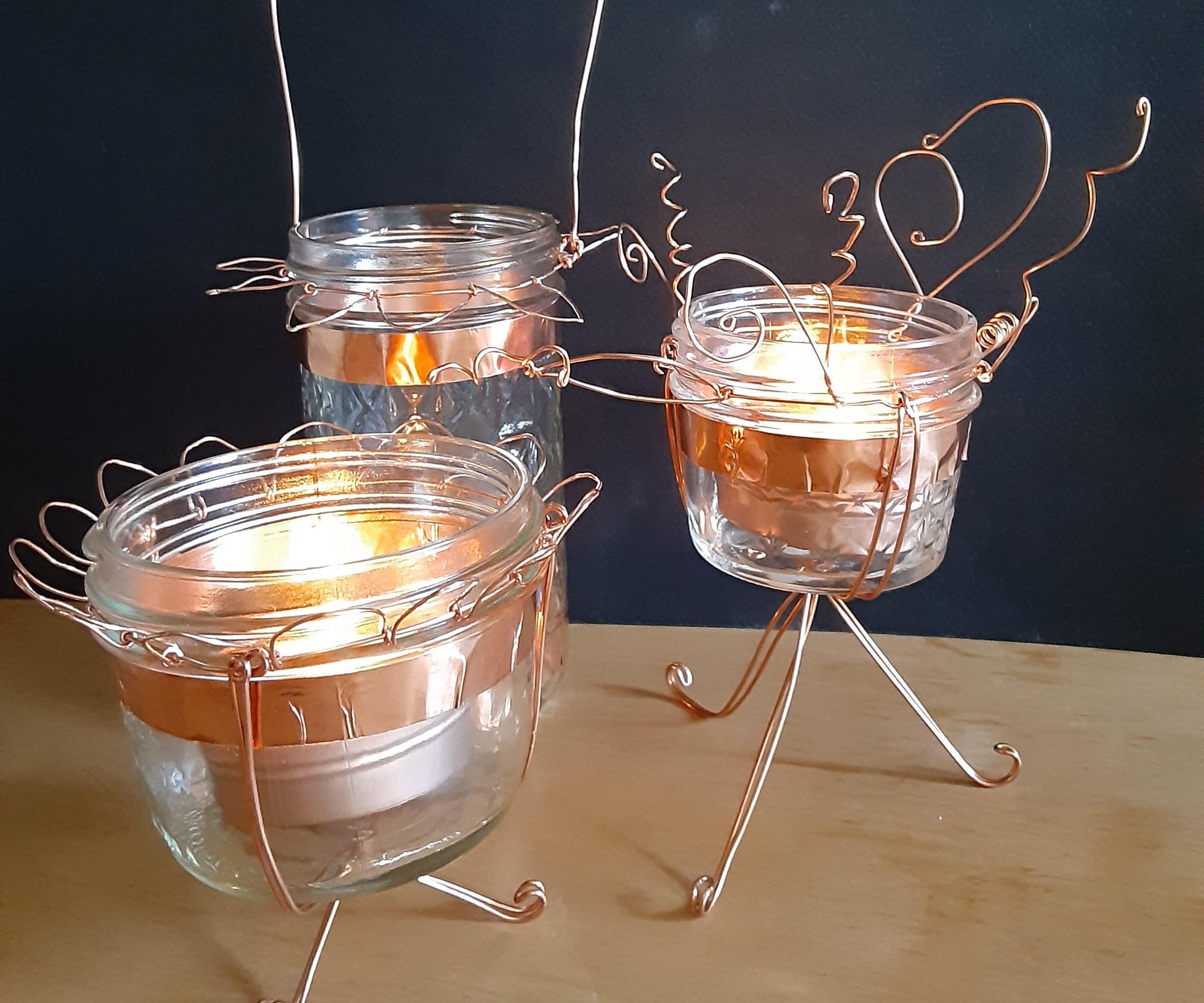 Whimsical Wire Mason Jar Lanterns