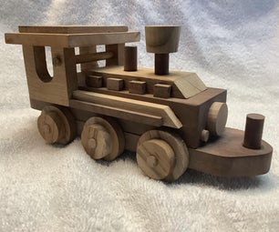Miniature Wooden Train - 7 Car Set