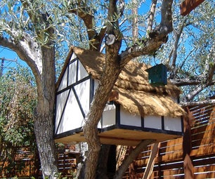 Half Timbered Thatched Roof Chicken Coop Treehouse