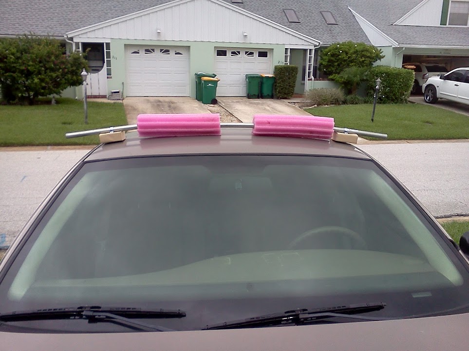 Really Simple Roof Rack (for cars without rain gutters).