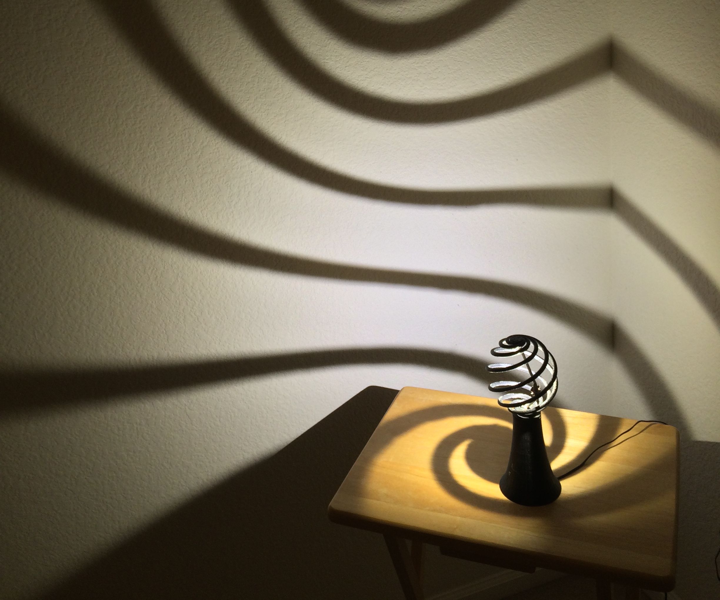 The Spiral Lamp (a.k.a the Loxodrome Desk Lamp)
