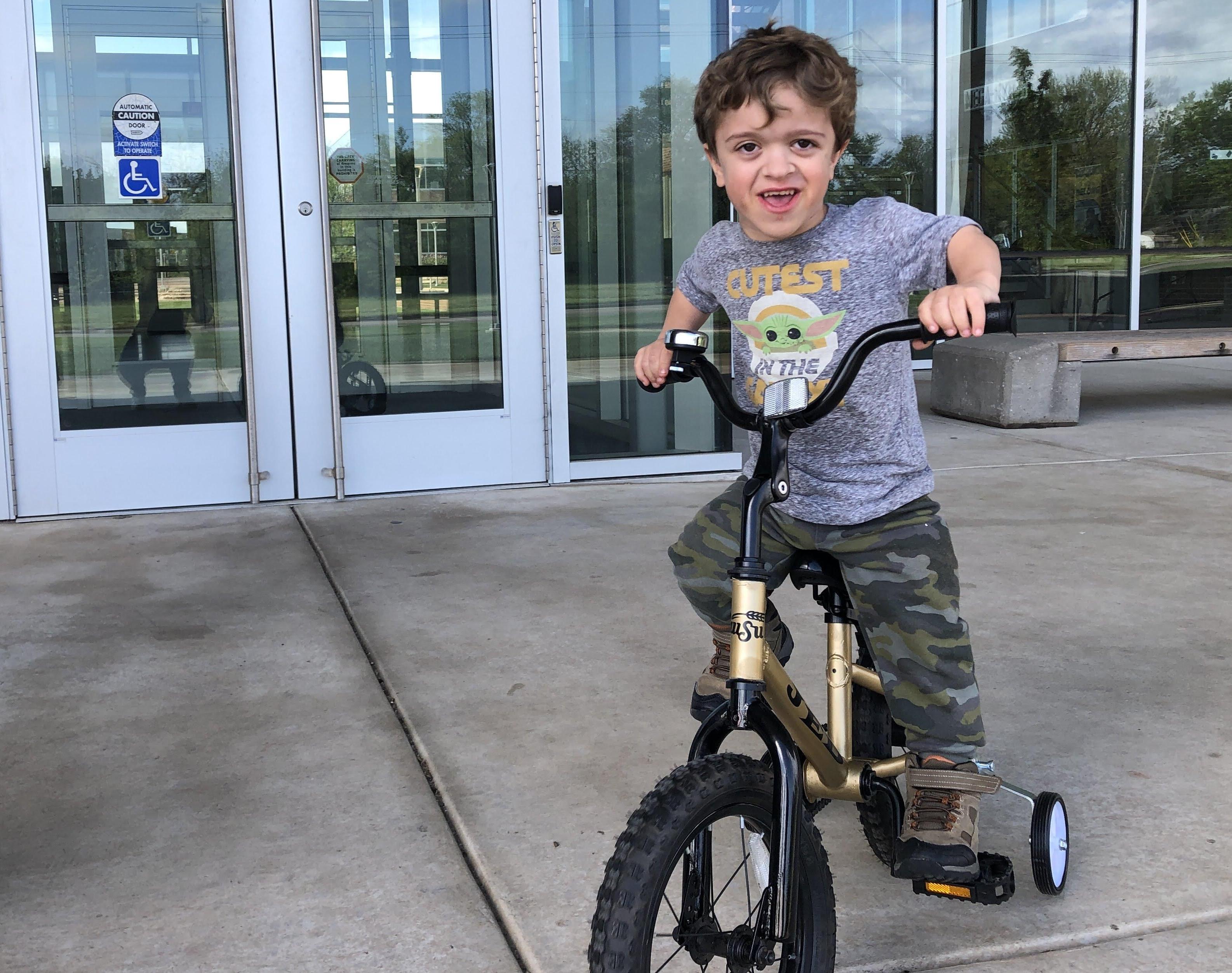 Adaptive Bicycle for Child With Achondroplasia
