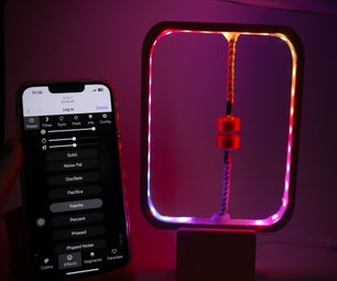 3D Printed Modern Desk Lamp With Smartphone Control and Color Changing LED