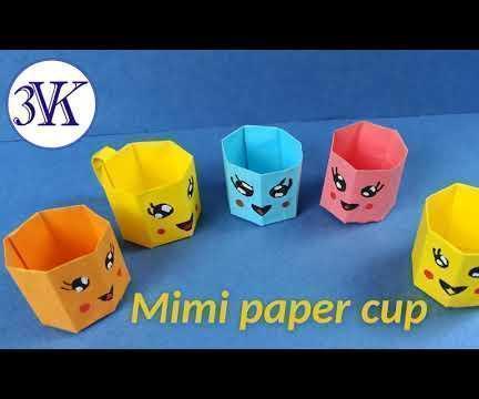 How to Make MINI PAPER CUP ?