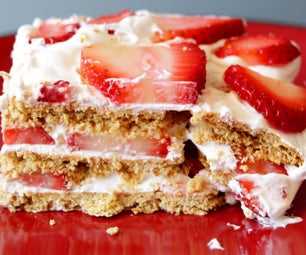 3-Ingredient Strawberry IceBox Cake