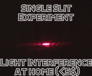 Simple Laser Diffraction Experiment at Home