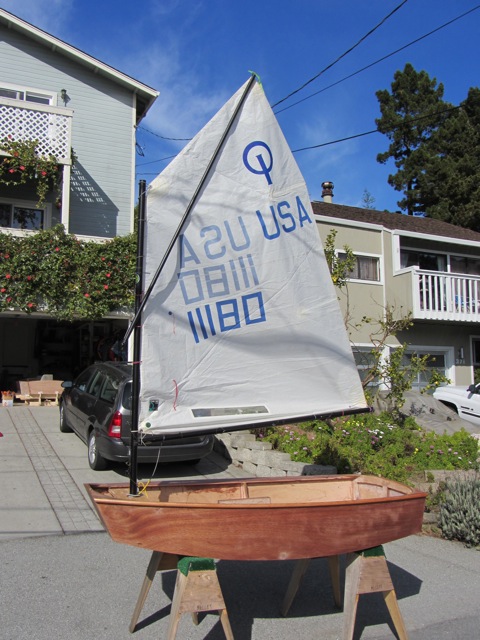 Optimist sailboat build