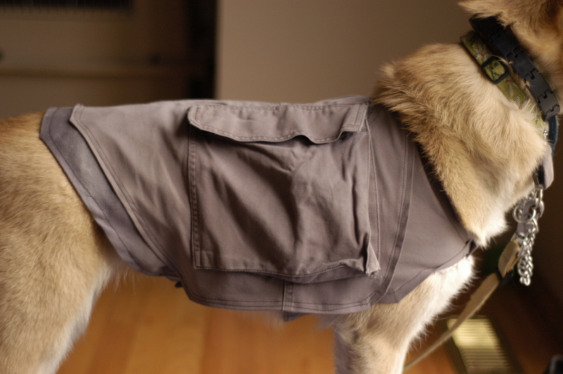 Doggy Cooling Vest / Backpack (from cargo pants)