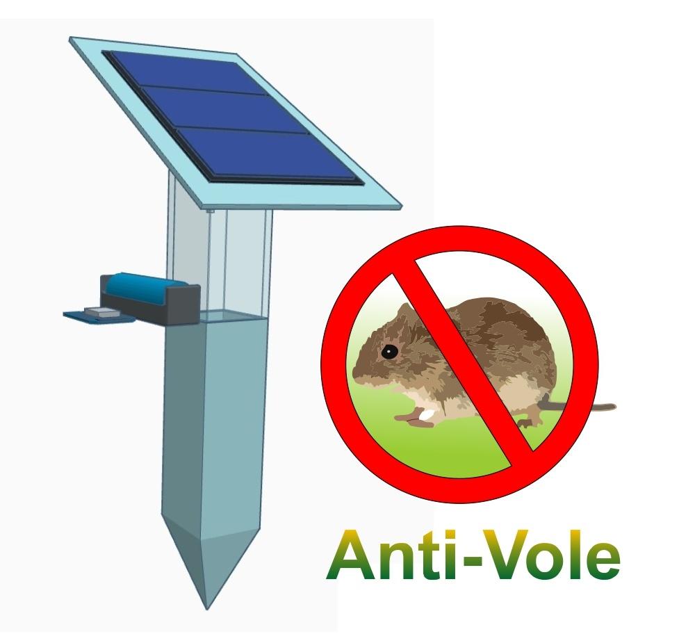 Anti Vole Device With Vibration Motor