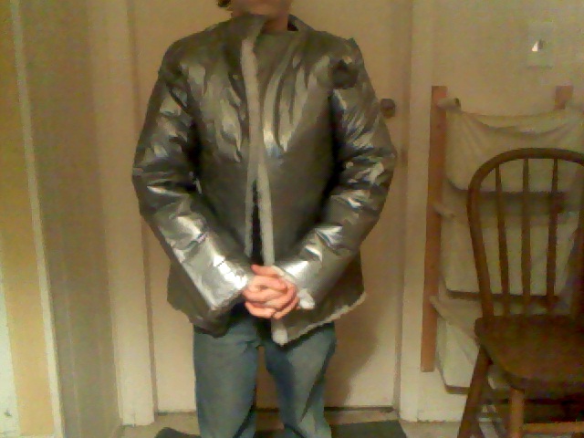 insulated duct tape winter coat
