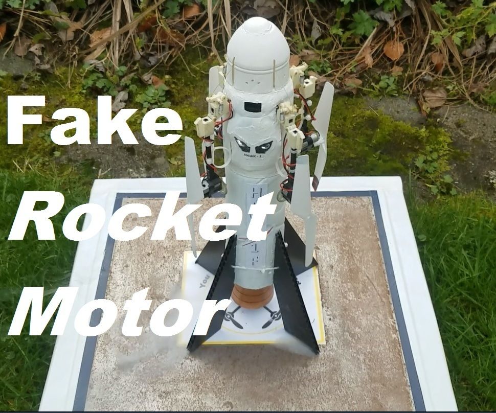 Fake Rocket Motor - Aka Building the Hawk-1F Module for My Rocket Drone