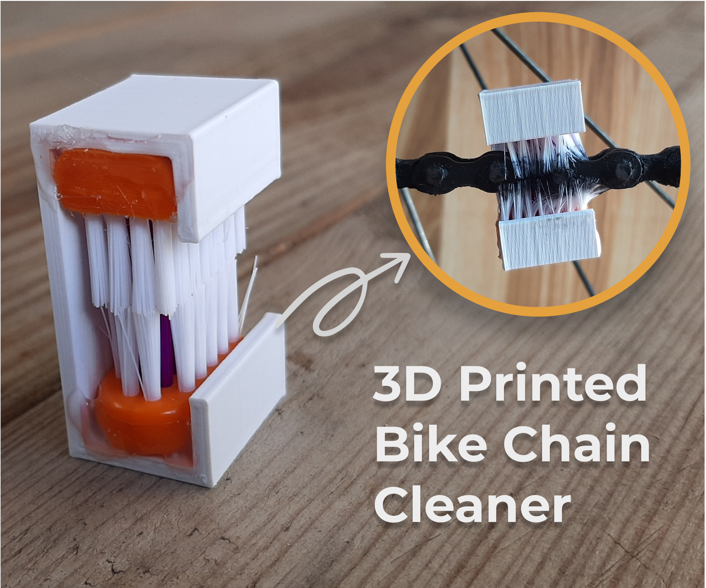 3D Printed Bike Chain Cleaner