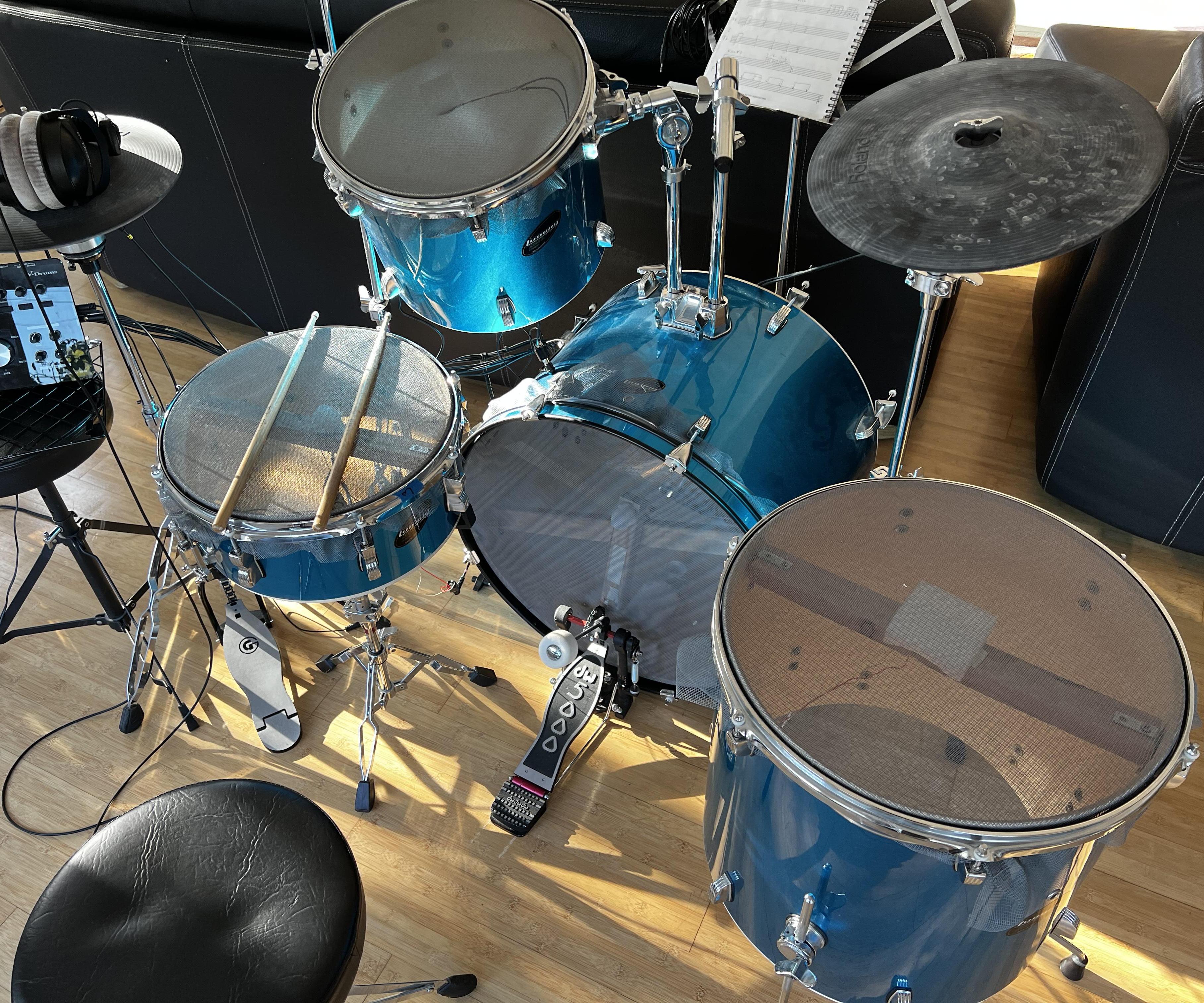 A2E Electric Drum Set: Acoustic to Electric Drum Conversion