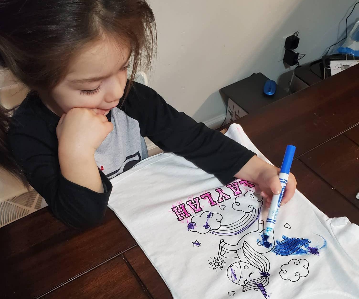 DIY Coloring Shirts With Cricut