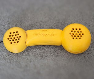 Yellow Retro Handset Rotary Phone (Made in Fusion 360)