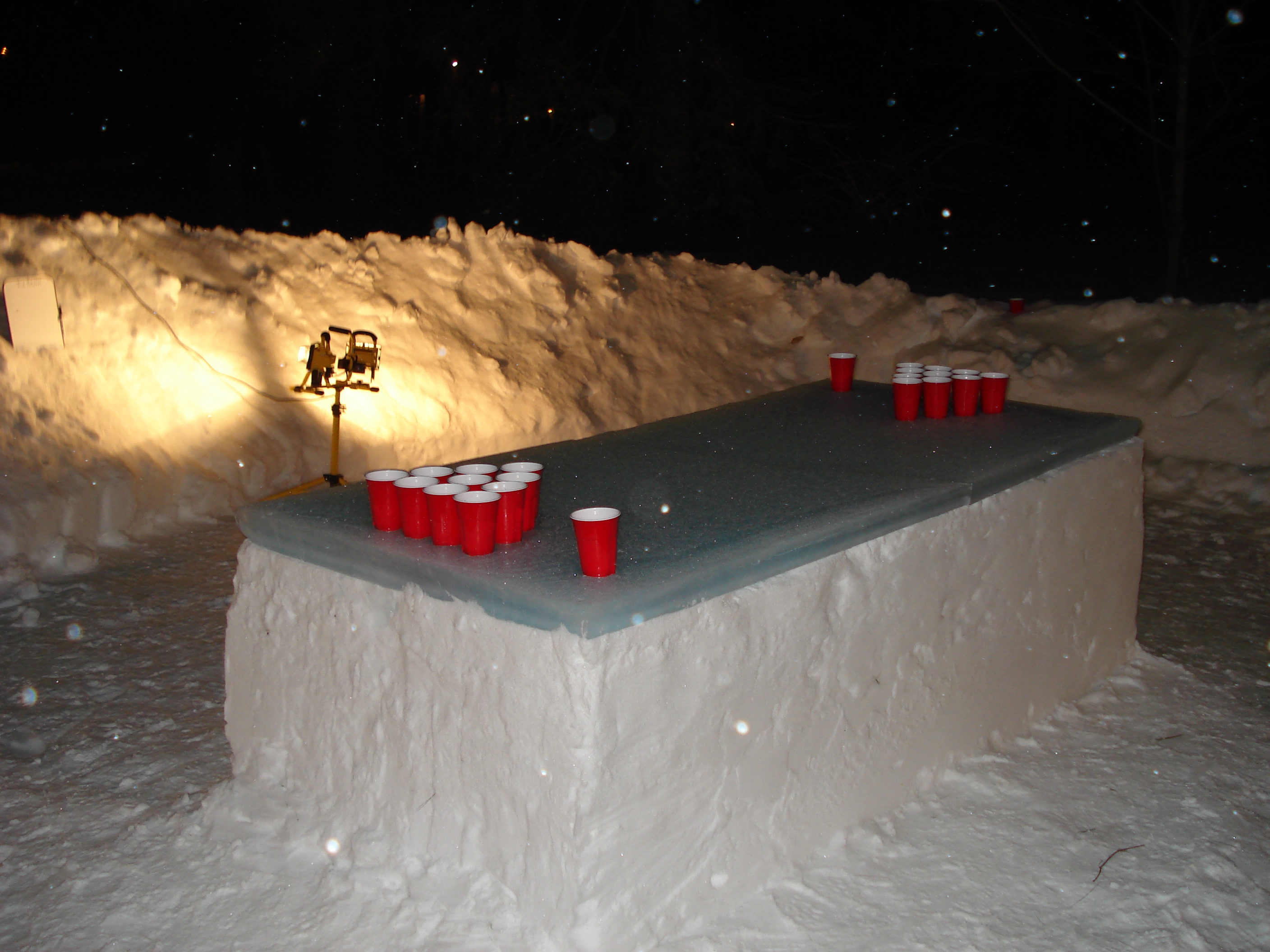 How to make an Ice/Snow Beirut Table