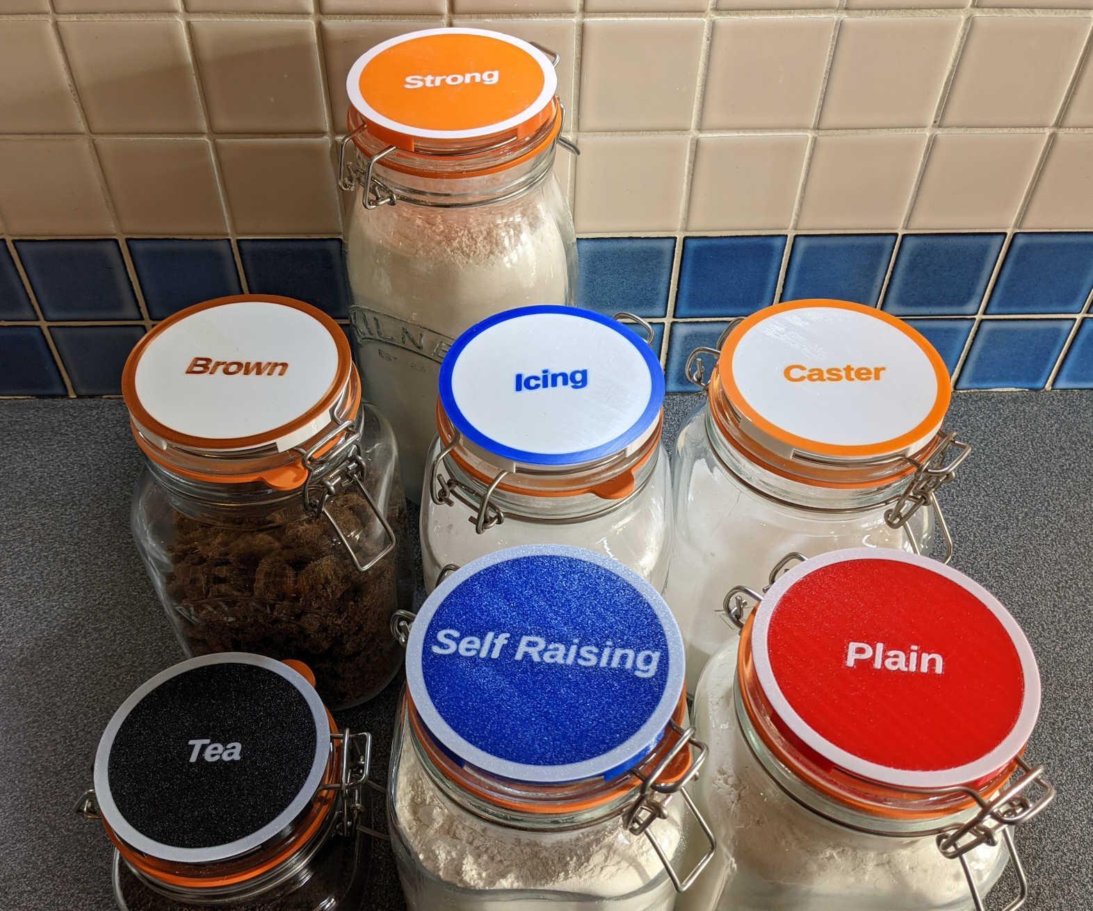 3D Printed Kilner Jar Labels Using SCAD