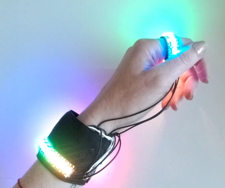 Colour Sensing Jewellery, a NeoPixel Wearable