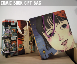 Easy Gift Bag Made of Comic Books
