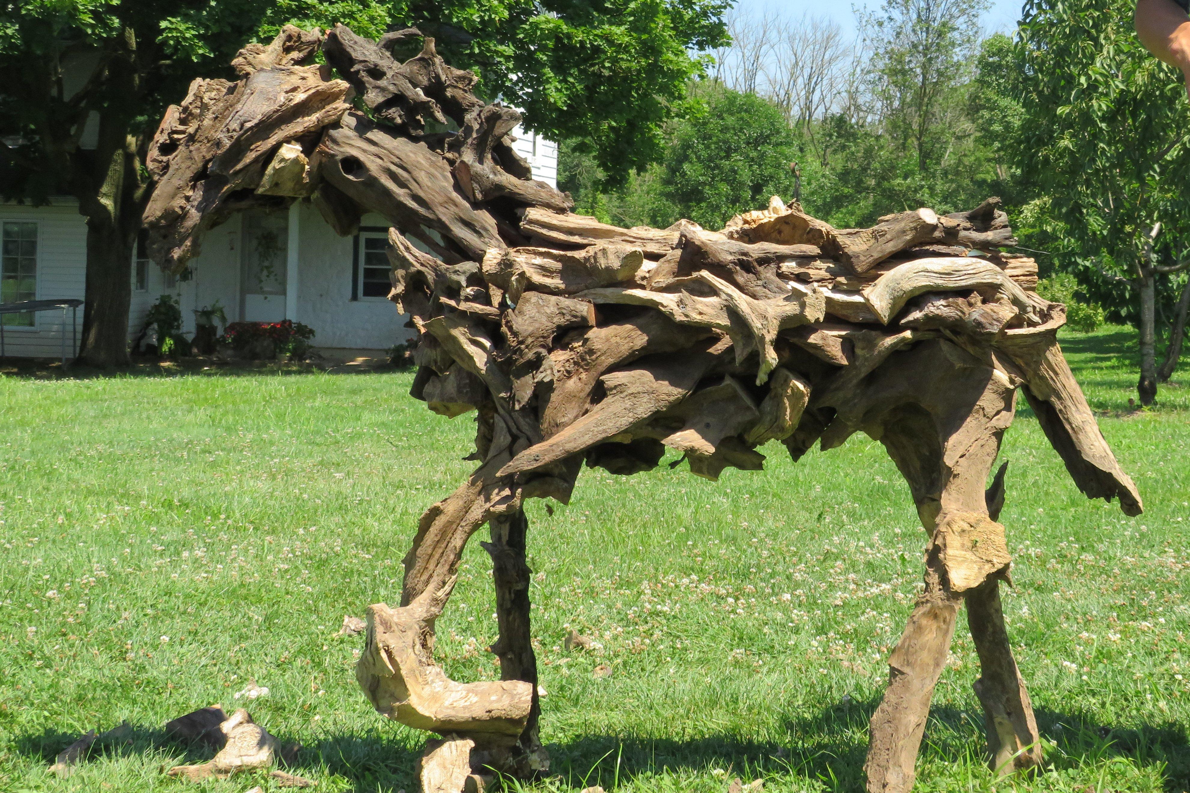Driftwood Horse Sculpture!