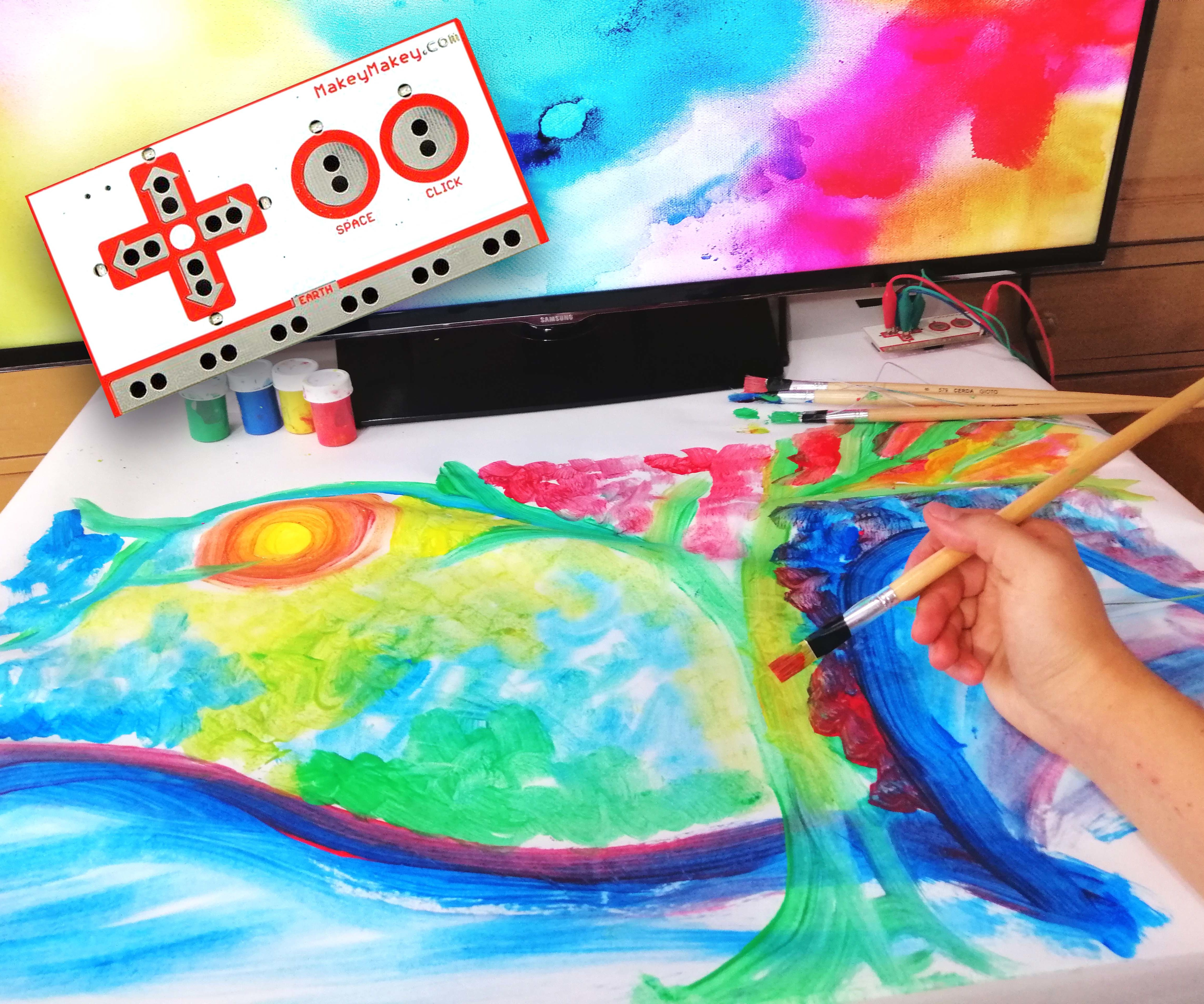 Musical Painting Canvas With Makey Makey