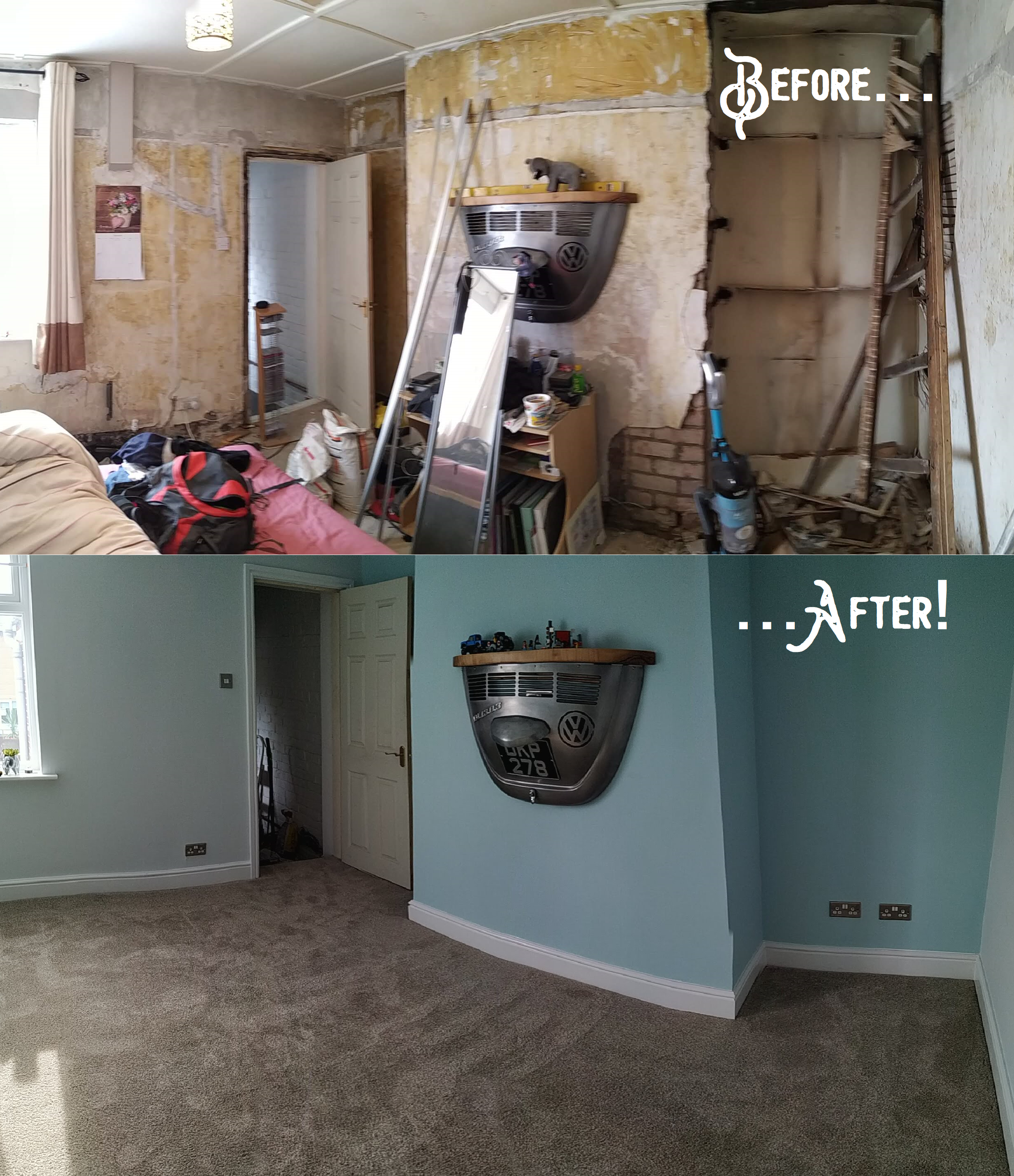 Stud Wall (drywall) and Refurbishing a Rubbish Room to Make a Slightly Less Rubbish Room. 