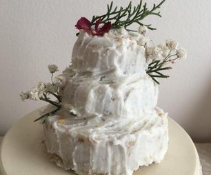 Mini Rustic Wedding Cake!