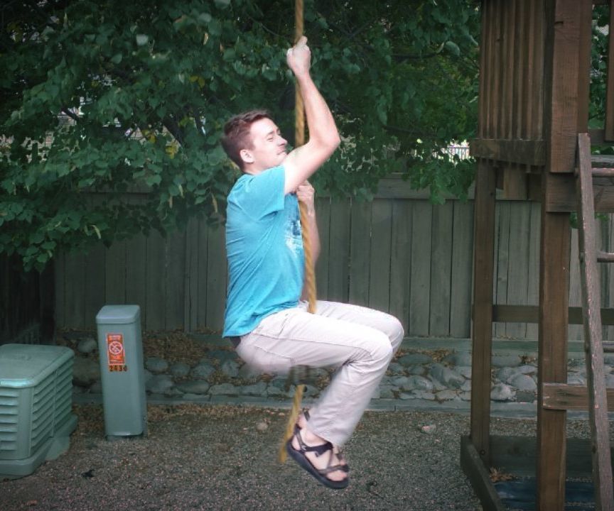 Rope Swing From Grass (No Tools)
