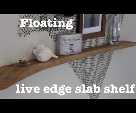 Floating Live Edge Shelf