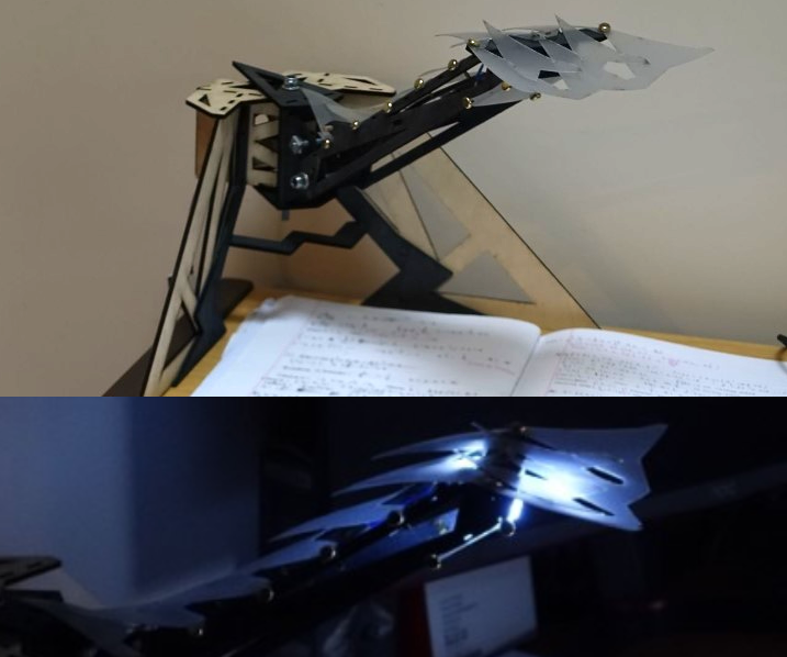 Modern Space-Saving Desk Lamp (laser Cut)