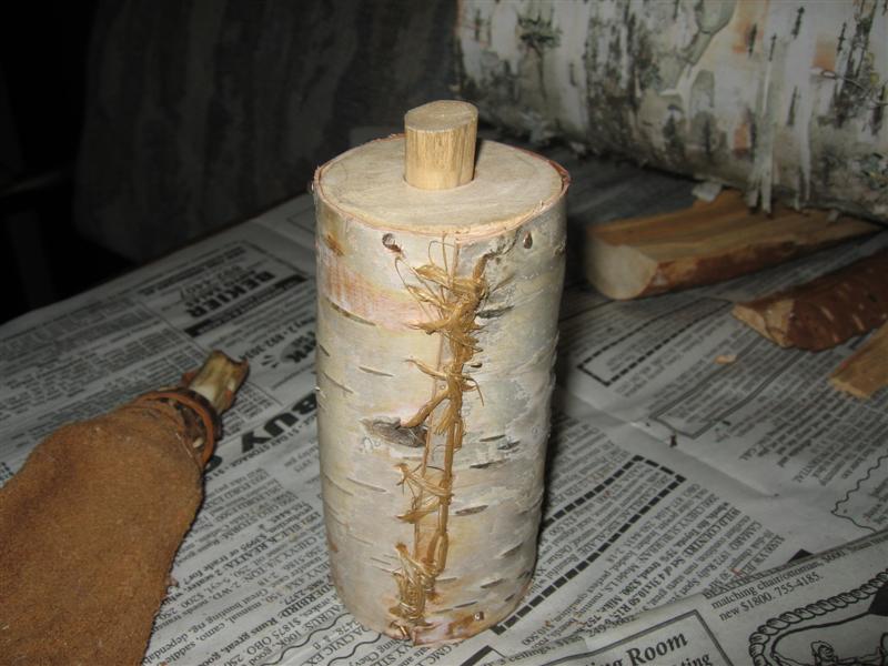 Birch Bark Flask