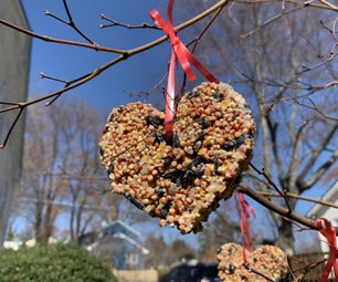 Hanging Bird Seed Hearts 