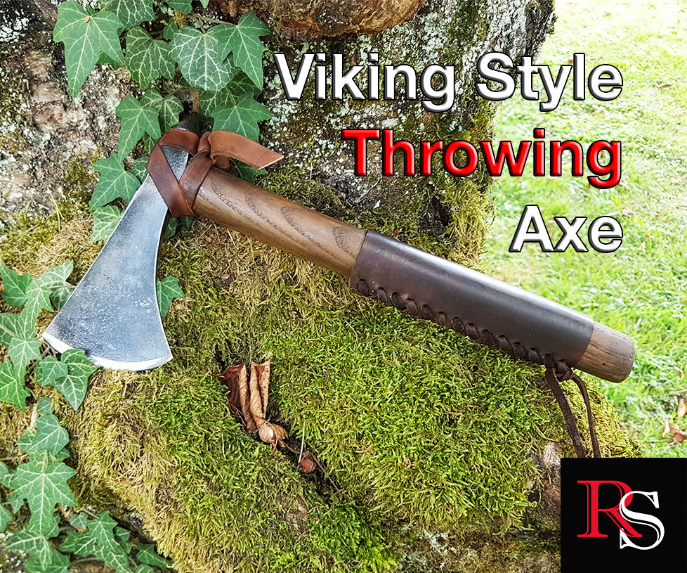 Viking Style Throwing Axe From an Old Woodman's Axe
