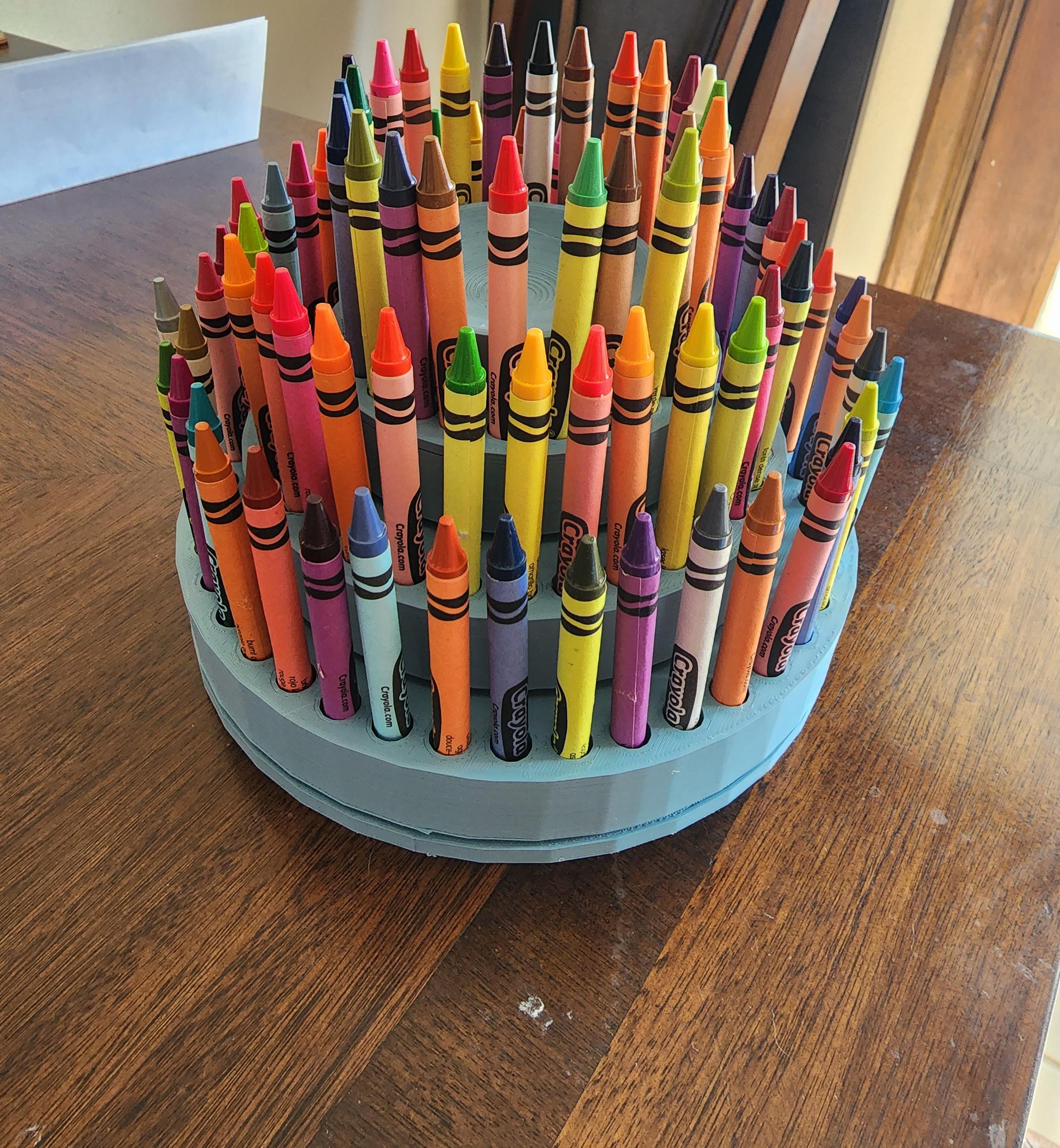 Craft Room Rotating Crayon Holder