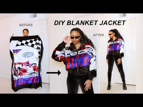 How to Sew a DIY Blanket Jacket (No Pattern Needed!)