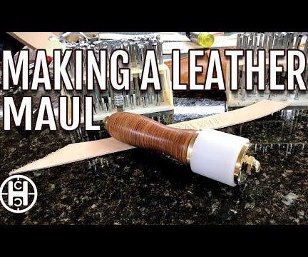 Stacked Leather Handle Maul