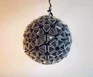 Silver Sphere (from Milk Cartons)