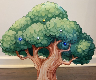 Object Activated Tree Light Display