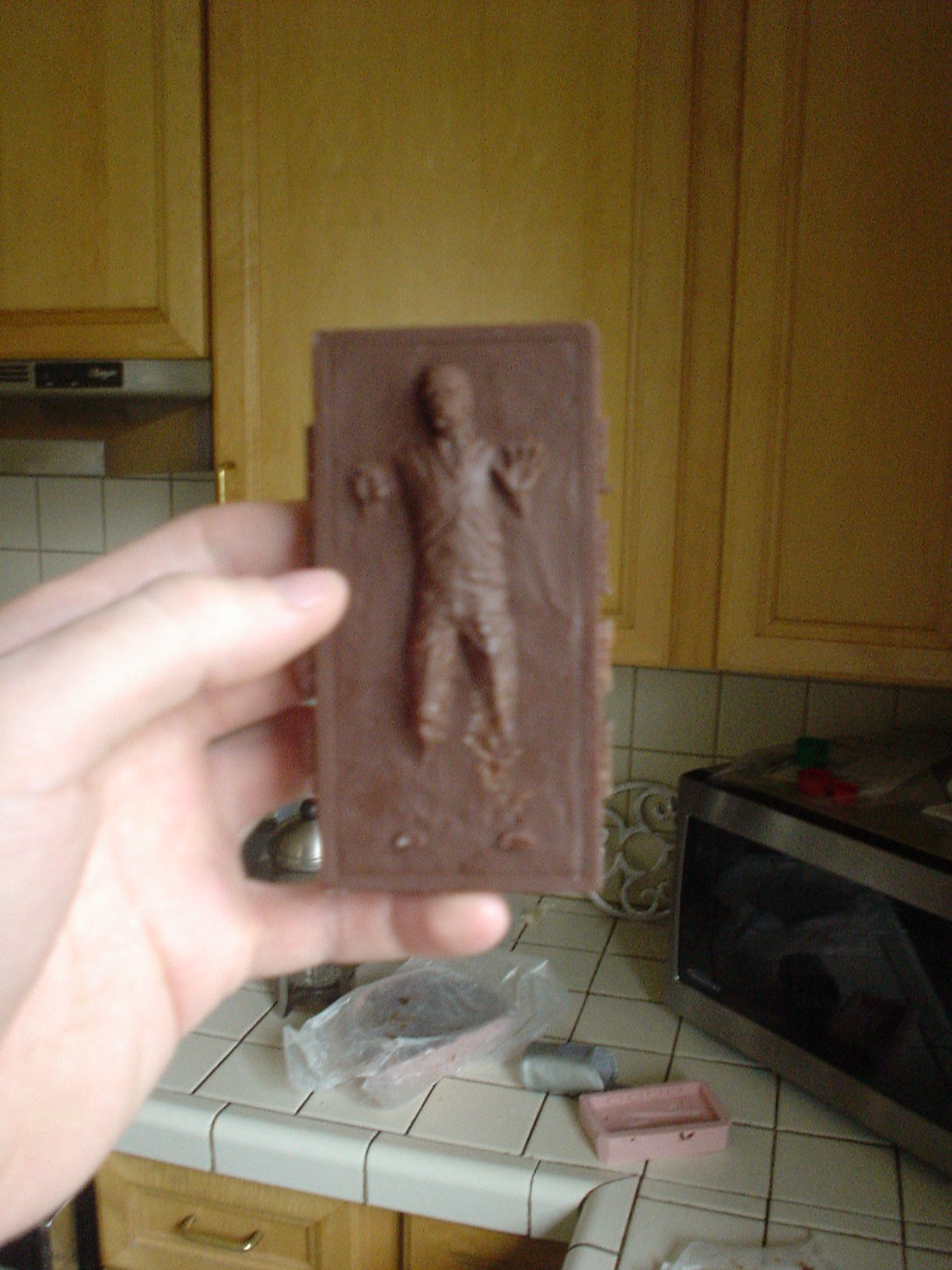 Han Solo in carbonite chocolate bar!